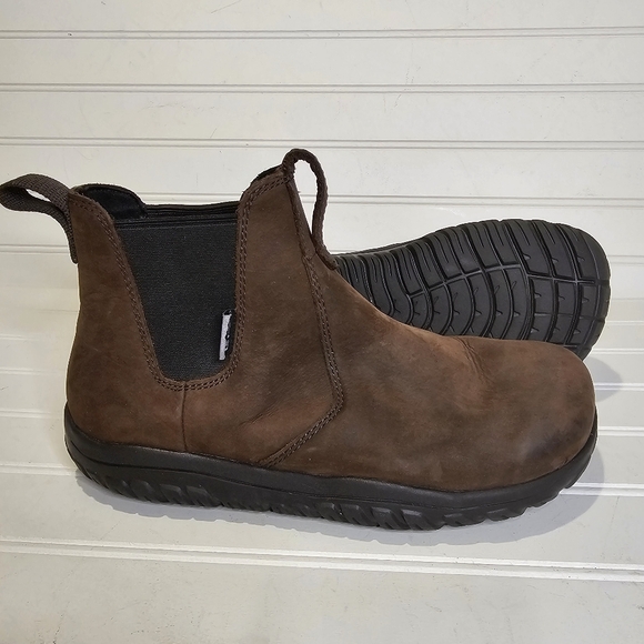 Lems Chelsea Boots Suede Unisex Espresso Women's Size 8/ Men's 6.5 - Picture 2 of 9